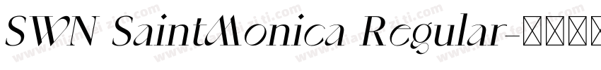 SWN SaintMonica Regular字体转换